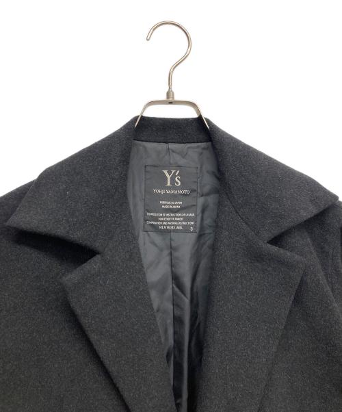 Y's（ワイズ）Y's (ワイズ) ウールロングコート ブラック サイズ:3の古着・服飾アイテム