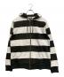 stussy（ステューシー）の古着「ボーダーパーカー」｜ブラック×アイボリー