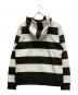 stussy (ステューシー) ボーダーパーカー ブラック×アイボリー サイズ:L：10000円