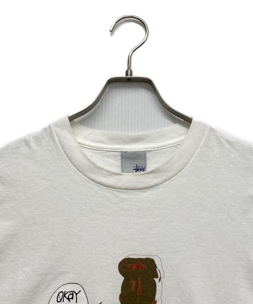 stussy（ステューシー）stussy (ステューシー) FPAR (エフピーエーアール) プリントTシャツ ホワイト サイズ:Lの古着・服飾アイテム