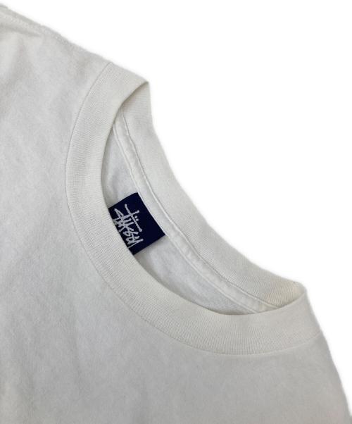 stussy（ステューシー）stussy (ステューシー) 90’ＳプリントTシャツ ホワイト サイズ:Lの古着・服飾アイテム