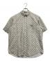 stussy（ステューシー）の古着「モノグラムS/Sシャツ」｜ホワイト×ライトグレー