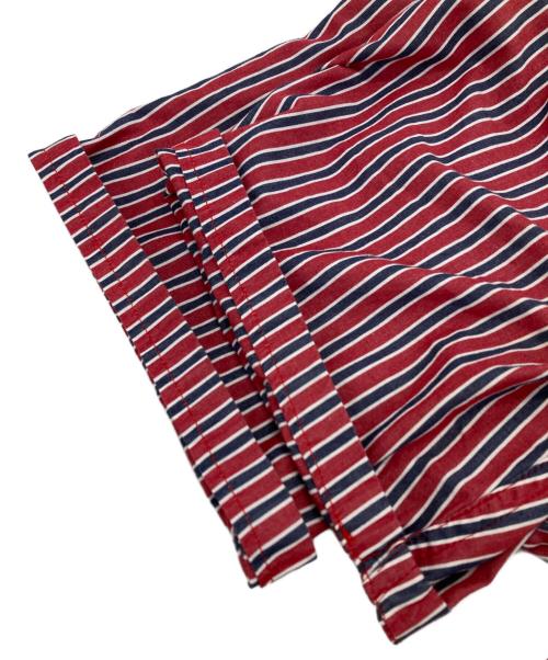 CHAPS RALPH LAUREN（チャップス ラルフローレン）CHAPS RALPH LAUREN (チャップス ラルフローレン) ストライプ半袖シャツ レッド サイズ:XLの古着・服飾アイテム