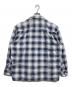 BEAMS (ビームス) プリント チェック イージー シャツ ブルー サイズ:M：5000円