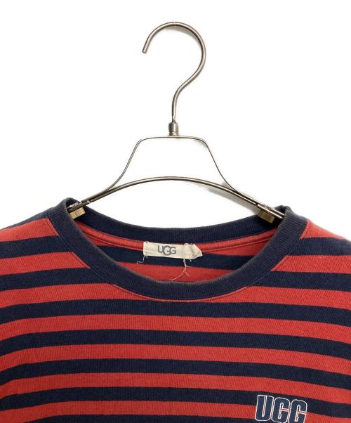 UGG（アグ）UGG (アグ) ボーダーTシャツ レッド サイズ:XLの古着・服飾アイテム