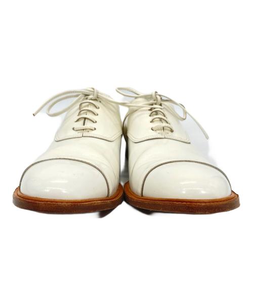 JUNYA WATANABE COMME des GARCONS（(ジュンヤワタナベ コムデギャルソン）JUNYA WATANABE COMME des GARCONS ((ジュンヤワタナベ コムデギャルソン) ストレートチップガラスレザーシューズ ホワイト サイズ:25の古着・服飾アイテム