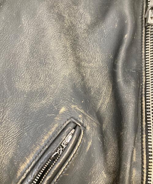 Schott（ショット）Schott (ショット) VINTAGE RIDERS  ダブルライダースジャケット ブラック サイズ:Sの古着・服飾アイテム