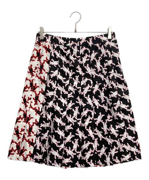 MARNI（マルニ）MARNI (マルニ) 総柄スカート レッド サイズ:40の古着・服飾アイテム