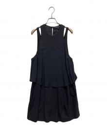 ALEXANDER WANG（アレキサンダー・ワン）の古着「セットインノースリーブブラウス」｜ブラック