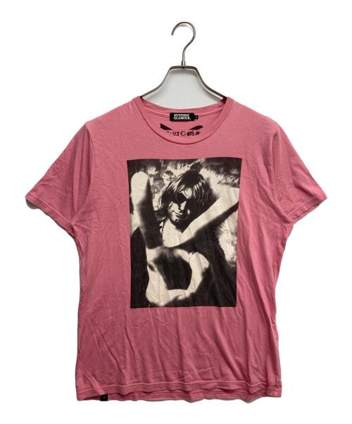 Hysteric Glamour（ヒステリックグラマー）Hysteric Glamour (ヒステリックグラマー) PICK ME KURT COBAIN T ピンク サイズ:Lの古着・服飾アイテム