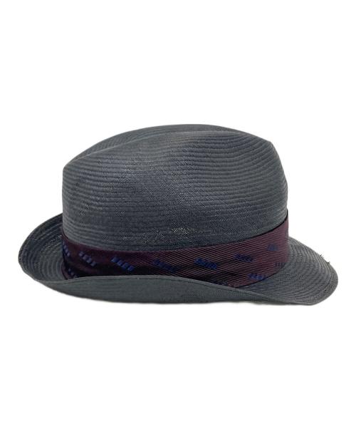 BORSALINO（ボルサリーノ）BORSALINO (ボルサリーノ) PAGLIA-ストローハット ブラック サイズ:58の古着・服飾アイテム