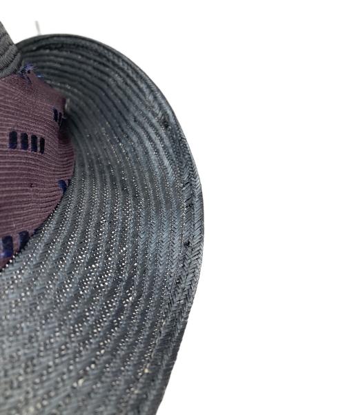 BORSALINO（ボルサリーノ）BORSALINO (ボルサリーノ) PAGLIA-ストローハット ブラック サイズ:58の古着・服飾アイテム