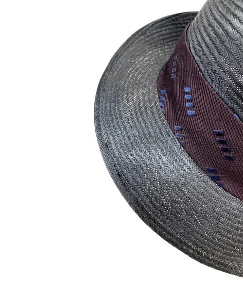 BORSALINO（ボルサリーノ）BORSALINO (ボルサリーノ) PAGLIA-ストローハット ブラック サイズ:58の古着・服飾アイテム
