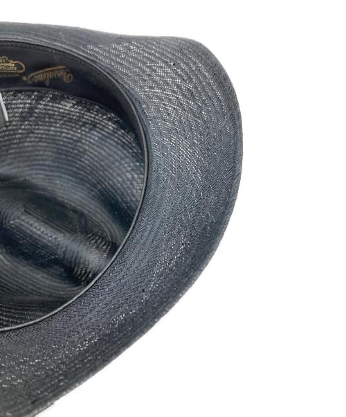 BORSALINO（ボルサリーノ）BORSALINO (ボルサリーノ) PAGLIA-ストローハット ブラック サイズ:58の古着・服飾アイテム