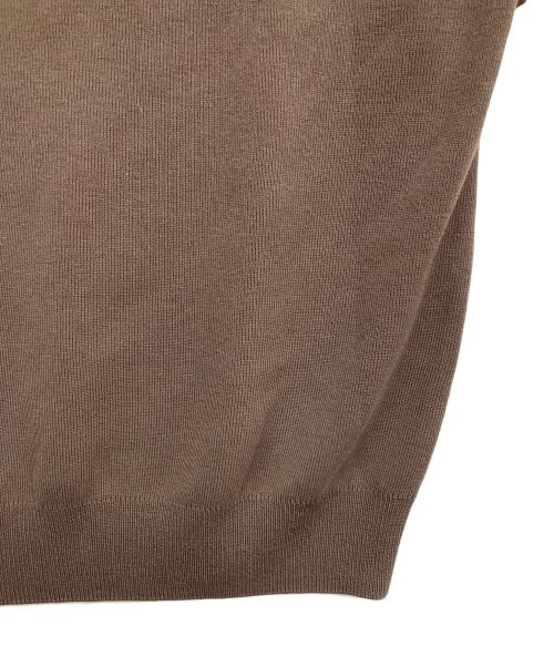 INDIVI（インディヴィ）INDIVI (インディヴィ) 切り替えブラウス ブラウン サイズ:38 未使用品の古着・服飾アイテム