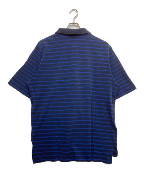 POLO GOLF（ポロ ゴルフ）POLO GOLF (ポロ ゴルフ) ボーダーポロシャツ ブルー サイズ:XLの古着・服飾アイテム