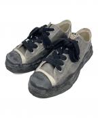 Maison MIHARA YASUHIROメゾン ミハラ ヤスヒロ）の古着「HANK OG Sole Silicon Coating Canvas Low-top Sneaker」｜グレー