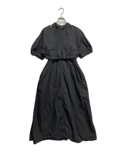 RAY BEAMS（レイ ビームス）RAY BEAMS (レイ ビームス) ショルダー スリット ワンピース ブラックの古着・服飾アイテム