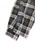 中古・古着 STEVEN ALAN (スティーブンアラン) DROP CHECK BAND COLLAR WORK SHIRT ブラック サイズ:M：5000円