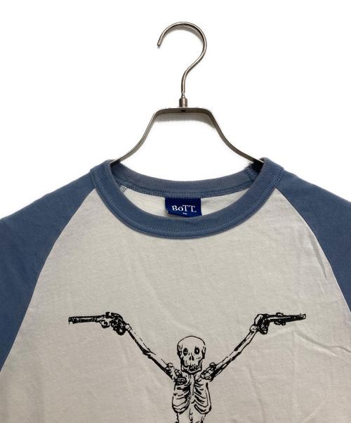 BoTT（ボット）BoTT (ボット) プリントロングスリーブカットソー ホワイト サイズ:ｍの古着・服飾アイテム