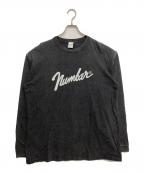 NUMBER (N)INEナンバーナイン）の古着「POWDER BREACH CLASSIC LOGO L/S SHIRT」｜ブラック