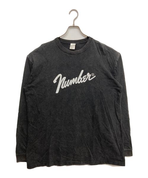 NUMBER (N)INE（ナンバーナイン）NUMBER (N)INE (ナンバーナイン) POWDER BREACH CLASSIC LOGO L/S SHIRT ブラック サイズ:4の古着・服飾アイテム