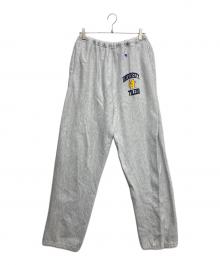 Champion REVERSE WEAVE（チャンピオン リバース ウィーブ）の古着「カレッジロゴリバースウィーブパンツ」｜グレー