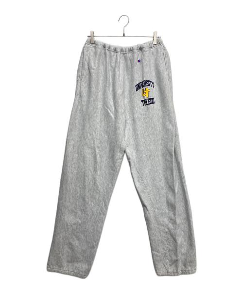 Champion REVERSE WEAVE（チャンピオン リバース ウィーブ）Champion REVERSE WEAVE (チャンピオン リバース ウィーブ) カレッジロゴリバースウィーブパンツ グレー サイズ:XLの古着・服飾アイテム