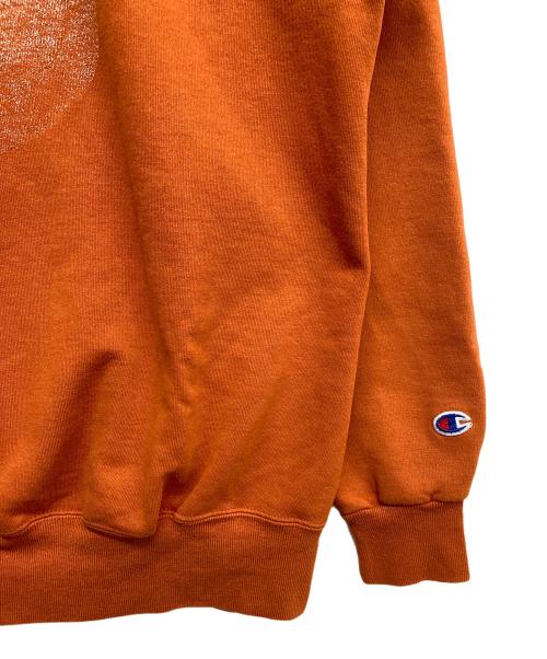 Champion（チャンピオン）Champion (チャンピオン) プリントクルーネックスウェット オレンジ サイズ:XLの古着・服飾アイテム