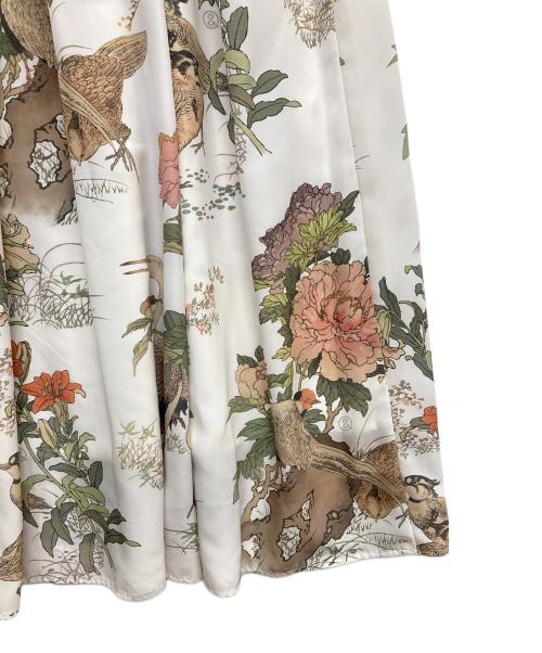 &ellecy（アンドエルシー）&ellecy (アンドエルシー) 花柄ブラウスワンピース ホワイト サイズ:Mの古着・服飾アイテム