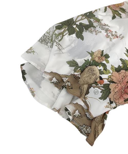 &ellecy（アンドエルシー）&ellecy (アンドエルシー) 花柄ブラウスワンピース ホワイト サイズ:Mの古着・服飾アイテム