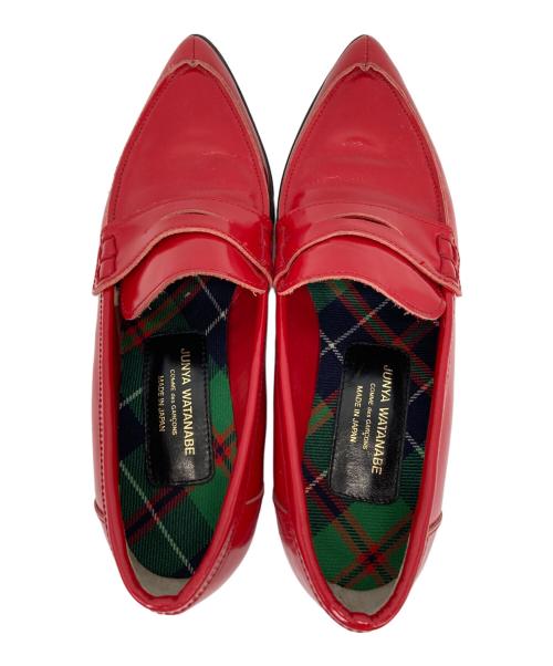 JUNYA WATANABE COMME des GARCONS（(ジュンヤワタナベ コムデギャルソン）JUNYA WATANABE COMME des GARCONS ((ジュンヤワタナベ コムデギャルソン) ポインテッドローファー レッド サイズ:XSの古着・服飾アイテム