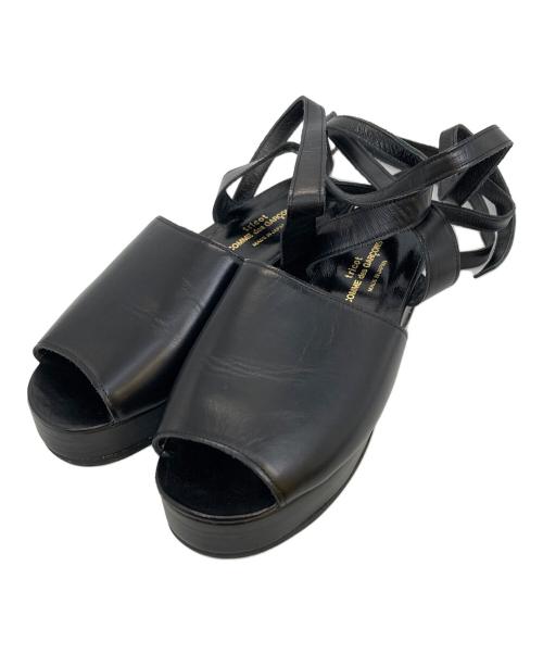 tricot COMME des GARCONS（トリココムデギャルソン）tricot COMME des GARCONS (トリココムデギャルソン) ストラップサンダル ブラック サイズ:22の古着・服飾アイテム