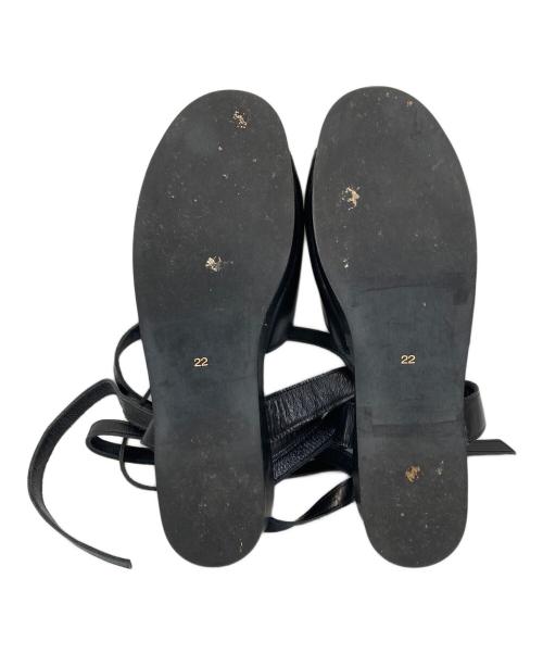 tricot COMME des GARCONS（トリココムデギャルソン）tricot COMME des GARCONS (トリココムデギャルソン) ストラップサンダル ブラック サイズ:22の古着・服飾アイテム