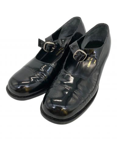 トリココムデギャルソン　ローファー　Tストラップ　黒　レザー 中古・古着通販】tricot COMME des GARCONS (トリココムデギャルソン