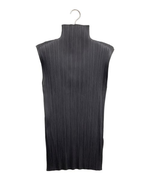 PLEATS PLEASE（プリーツプリーズ）PLEATS PLEASE (プリーツプリーズ) ハイネックプリーツカットソー グレー サイズ:4の古着・服飾アイテム