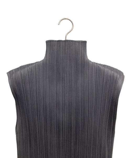 PLEATS PLEASE（プリーツプリーズ）PLEATS PLEASE (プリーツプリーズ) ハイネックプリーツカットソー グレー サイズ:4の古着・服飾アイテム