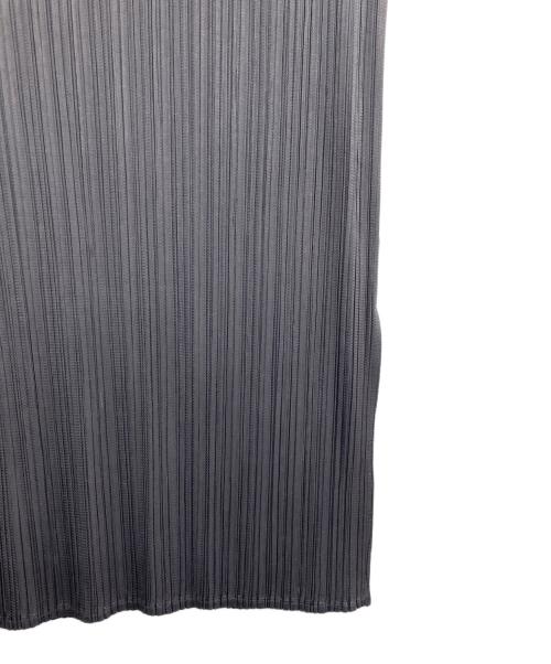 PLEATS PLEASE（プリーツプリーズ）PLEATS PLEASE (プリーツプリーズ) ハイネックプリーツカットソー グレー サイズ:4の古着・服飾アイテム