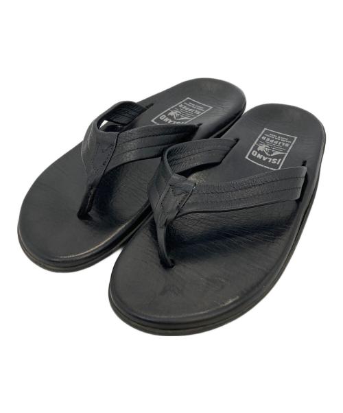 ISLAND SLIPPER（アイランドスリッパ）ISLAND SLIPPER (アイランドスリッパ) トングサンダル ブラック サイズ:27の古着・服飾アイテム