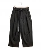 TIGHTBOOTH PRODUCTIONタイトブースプロダクション）の古着「TRO BAGGY SLACKS」｜ブラック