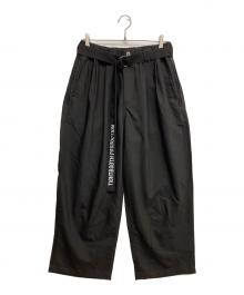 TIGHTBOOTH PRODUCTION（タイトブースプロダクション）の古着「TRO BAGGY SLACKS」｜ブラック