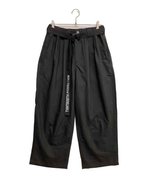 TIGHTBOOTH PRODUCTION（タイトブースプロダクション）TIGHTBOOTH PRODUCTION (タイトブースプロダクション) TRO BAGGY SLACKS ブラック サイズ:Lの古着・服飾アイテム