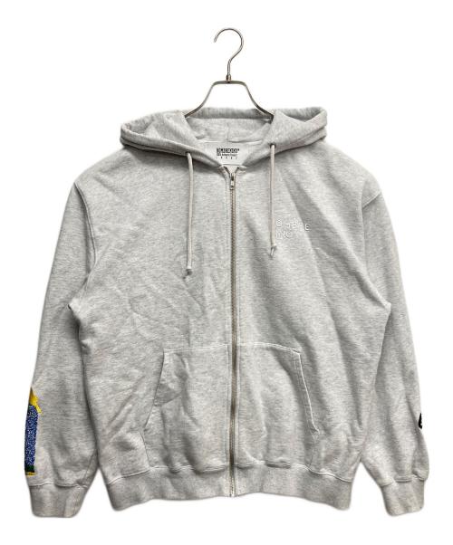 Hombre Nino（オンブレニーニョ）Hombre Nino (オンブレニーニョ) ZIP UP HOODIE グレー サイズ:Lの古着・服飾アイテム