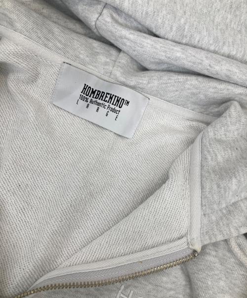 Hombre Nino（オンブレニーニョ）Hombre Nino (オンブレニーニョ) ZIP UP HOODIE グレー サイズ:Lの古着・服飾アイテム