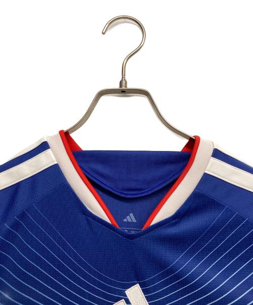adidas（アディダス）adidas (アディダス) ゲームシャツ ブルー サイズ:XLの古着・服飾アイテム