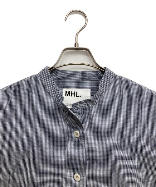 MHL（エムエイチエル）MHL (エムエイチエル) ギンガムチェックプルオーバーシャツ グレー サイズ:1の古着・服飾アイテム