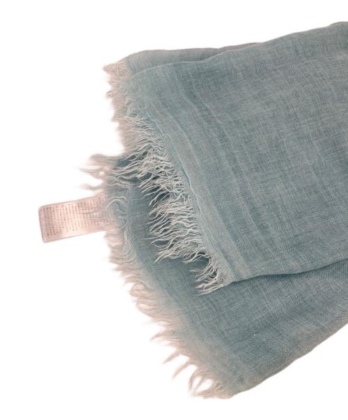 FALIERO SARTI（ファリエロサルティ）Faliero Sarti (ファリエロサルティ) 大判ストール ブルーの古着・服飾アイテム