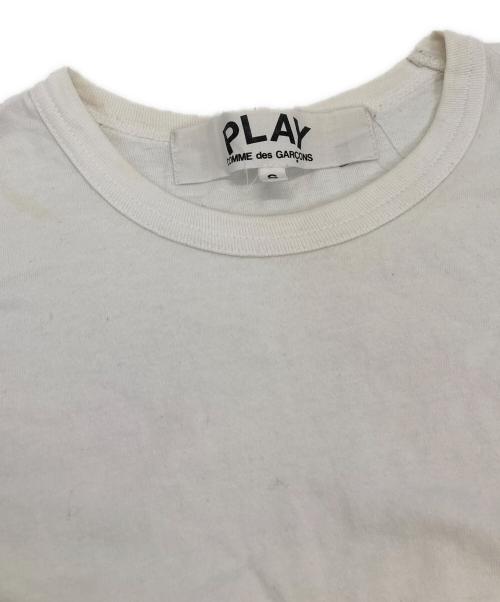 PLAY COMME des GARCONS（プレイコムデギャルソン）PLAY COMME des GARCONS (プレイコムデギャルソン) ゴールドハートTシャツ ホワイト サイズ:Sの古着・服飾アイテム