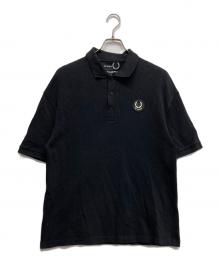 RAF SIMONS×FRED PERRY（ラフシモンズ×フレッドペリー）の古着「ローレルロゴポロシャツ」｜ブラック