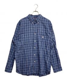 CHAPS（チャップス）の古着「L/Sチェックシャツ」｜ブルー